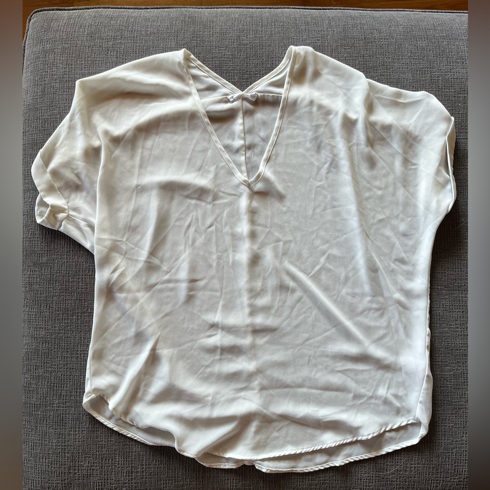 Chiffon blouse from Nordstrom, cream white